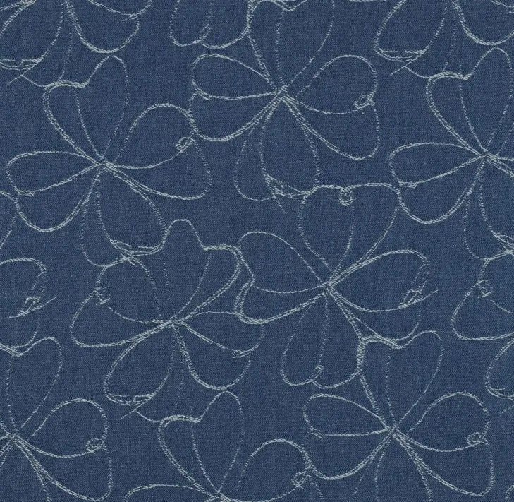Lichte jeans met bloemen